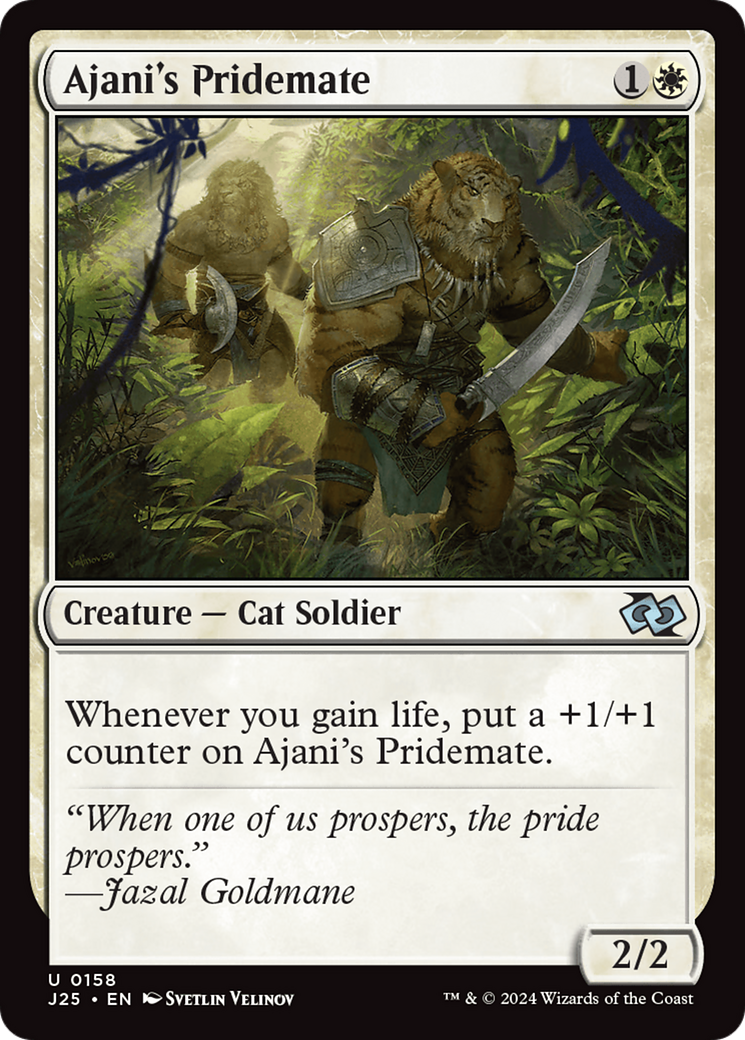 Qala, Ajani's Pridemate (Anime) [Foundations Jumpstart] | Tables and Towers