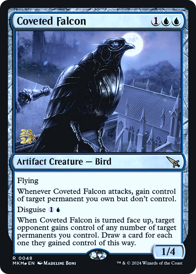 Coveted Falcon [Murders at Karlov Manor Prerelease Promos] | Tables and Towers