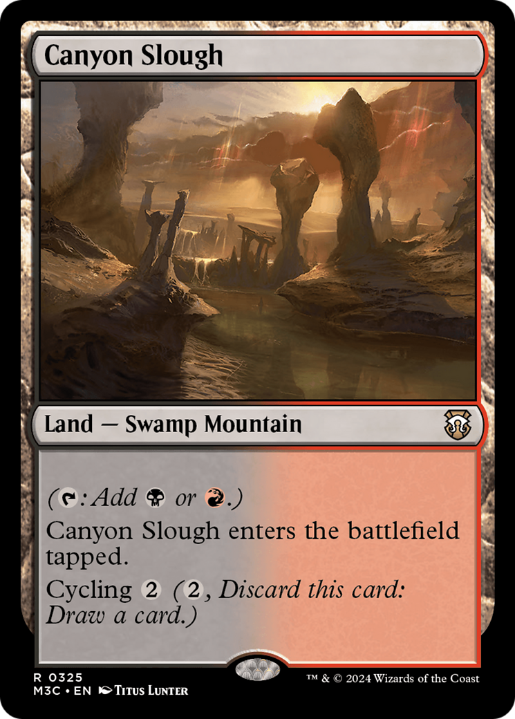 Canyon Slough (Ripple Foil) [Modern Horizons 3 Commander] | Tables and Towers