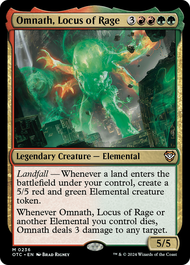 Omnath, Locus of Rage [Outlaws of Thunder Junction Commander] | Tables and Towers