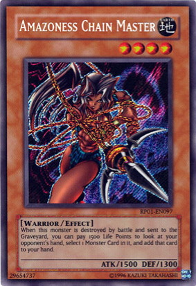 Amazoness Chain Master [RP01-EN097] Secret Rare | Tables and Towers