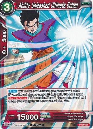 Ability Unleashed Ultimate Gohan (P-020) [Promotion Cards] | Tables and Towers