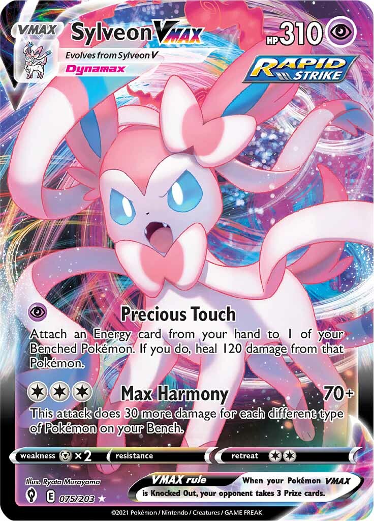 Sylveon VMAX (075/203) [Sword & Shield: Evolving Skies] | Tables and Towers