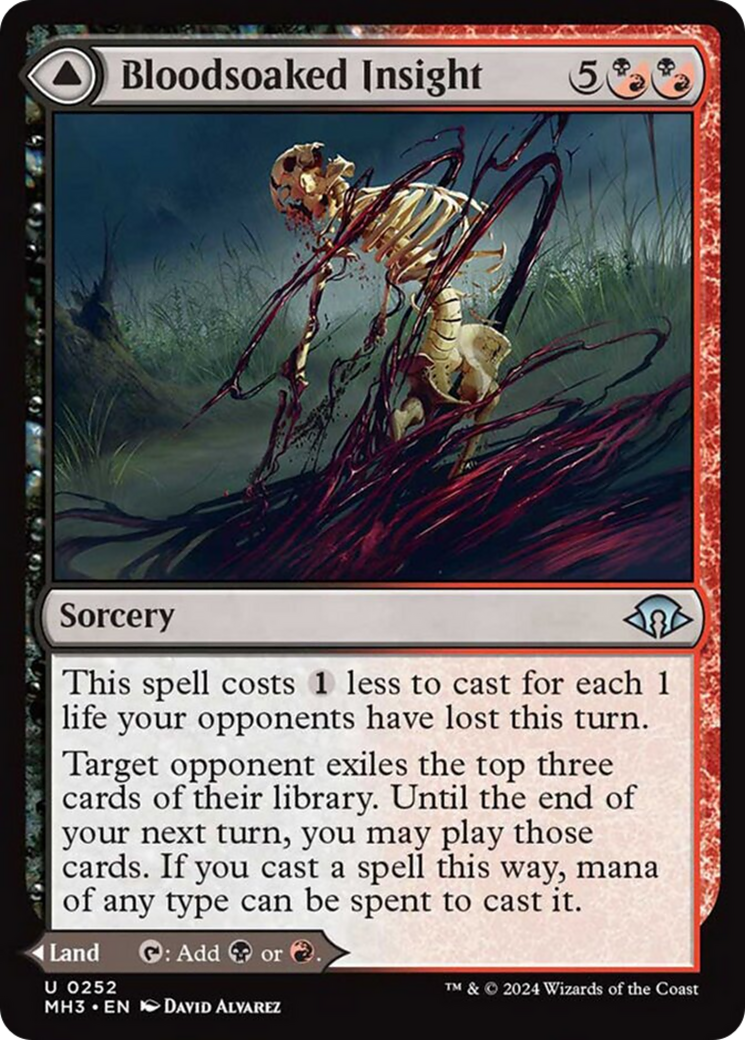 Bloodsoaked Insight // Sanguine Morass [Modern Horizons 3] | Tables and Towers