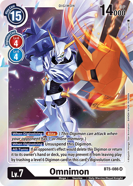 Omnimon [BT5-086] [Battle of Omni] | Tables and Towers