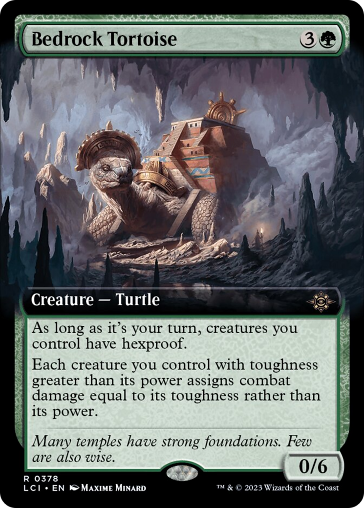 Bedrock Tortoise (Extended Art) [The Lost Caverns of Ixalan] | Tables and Towers