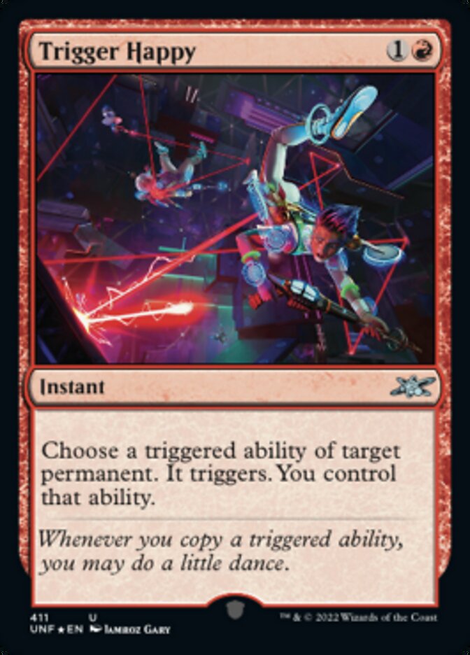 Trigger Happy (Galaxy Foil) [Unfinity] | Tables and Towers