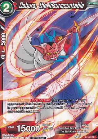 Dabura, the Insurmountable (Power Booster: World Martial Arts Tournament) (P-145) [Promotion Cards] | Tables and Towers