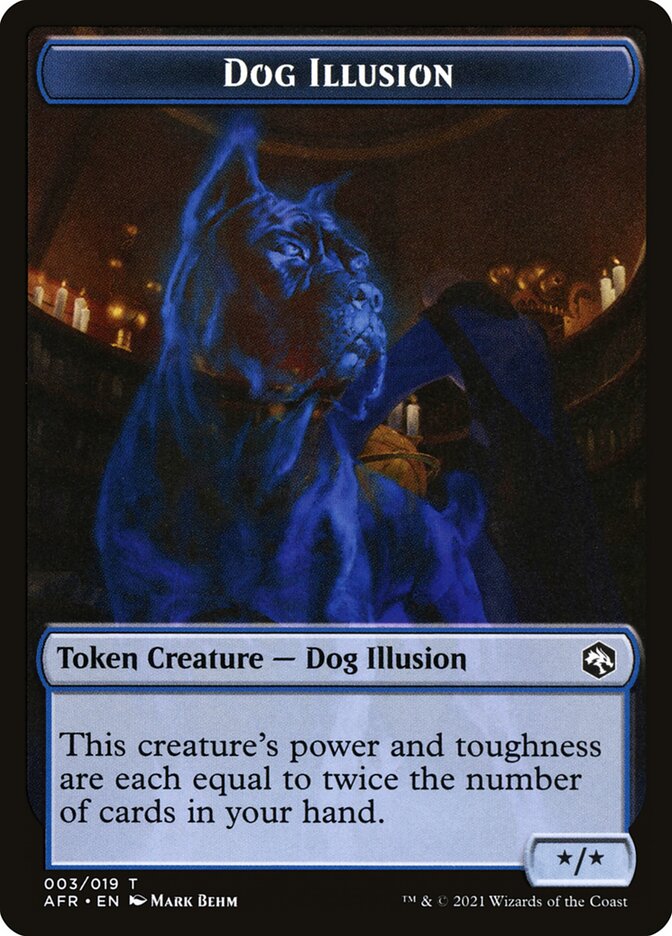 Zombie // Dog Illusion Double-Sided Token [Dungeons & Dragons: Adventures in the Forgotten Realms Tokens] | Tables and Towers