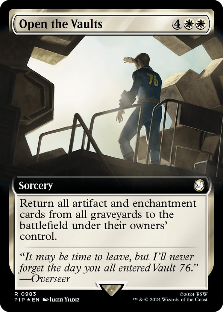 Open the Vaults (Extended Art) (Surge Foil) [Fallout] | Tables and Towers