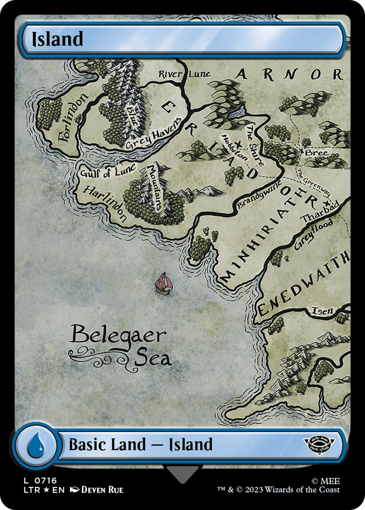 Island (0716) (Surge Foil) [The Lord of the Rings: Tales of Middle-Earth] | Tables and Towers