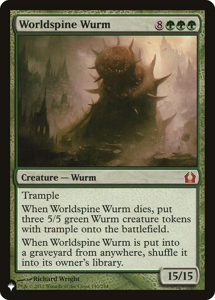 Worldspine Wurm [The List] | Tables and Towers