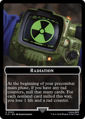 Radiation // Alien Double-Sided Token [Fallout Tokens] | Tables and Towers