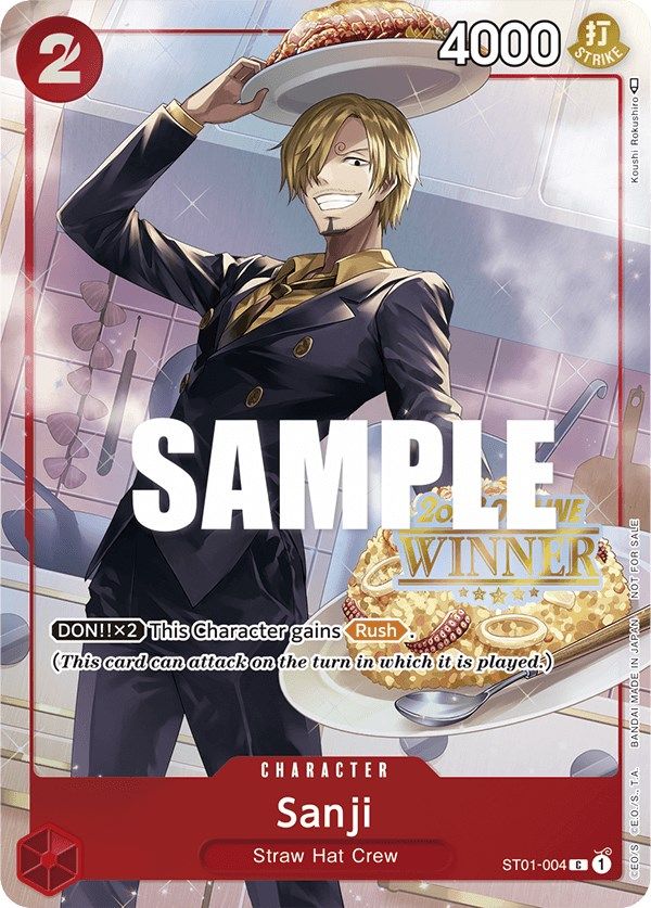 Sanji (Offline Regional 2023) [Winner] [One Piece Promotion Cards] | Tables and Towers