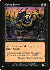 Crypt Sliver [The List Reprints] | Tables and Towers