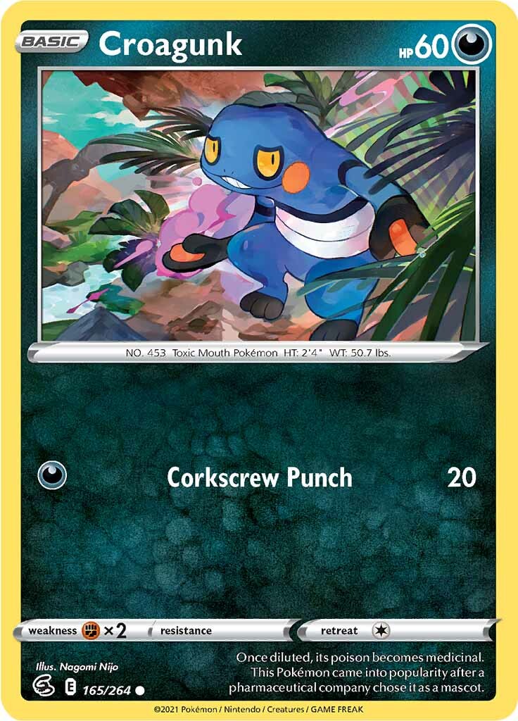 Croagunk (165/264) [Sword & Shield: Fusion Strike] | Tables and Towers