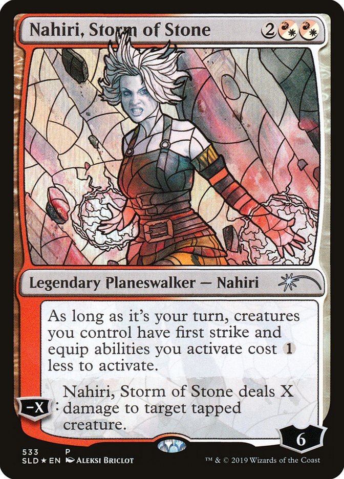 Nahiri, Storm of Stone (Stained Glass) [Secret Lair Drop Promos] | Tables and Towers