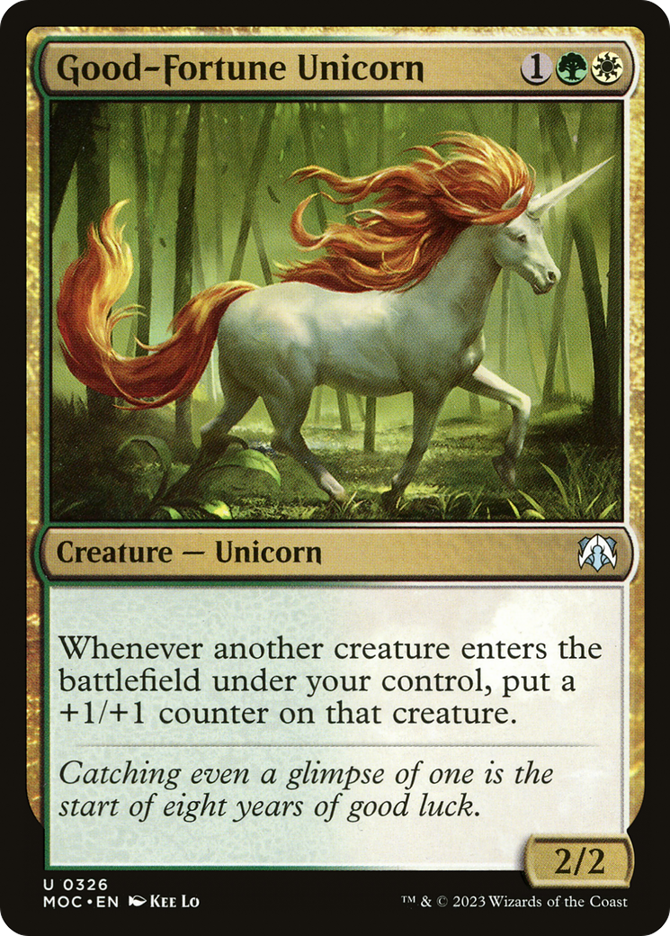 Good-Fortune Unicorn [March of the Machine Commander] | Tables and Towers