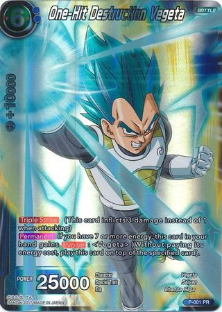 One-Hit Destruction Vegeta (P-001) [Promotion Cards] | Tables and Towers