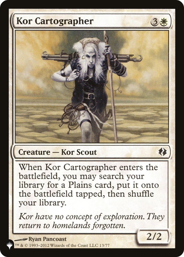 Kor Cartographer [The List Reprints] | Tables and Towers