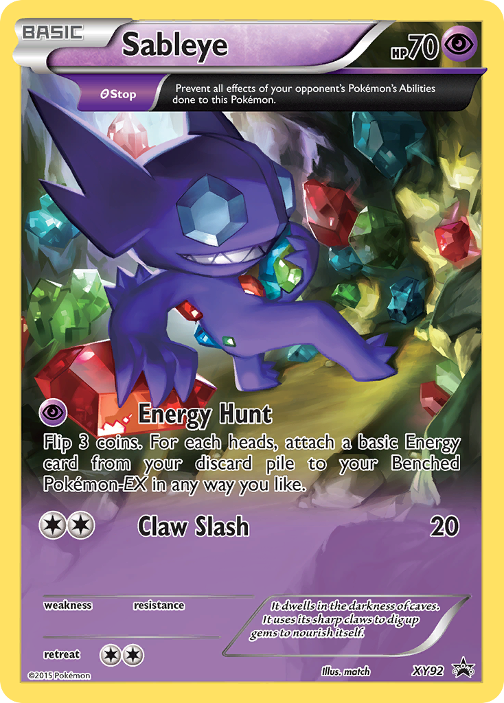 Sableye (XY92) [XY: Black Star Promos] | Tables and Towers