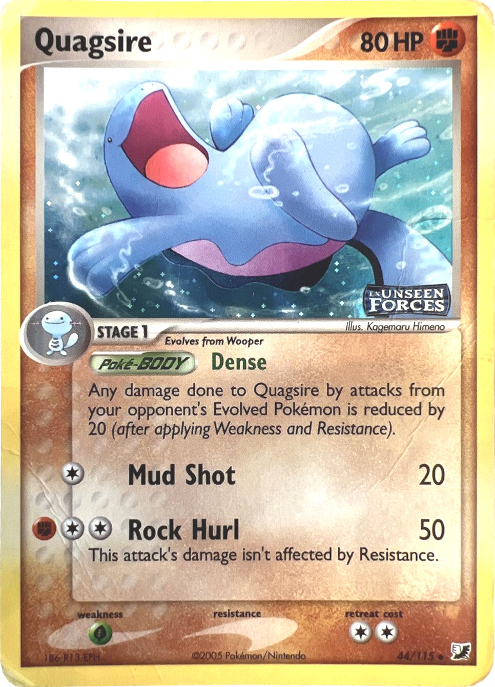 Quagsire (44/115) (Stamped) [EX: Unseen Forces] | Tables and Towers