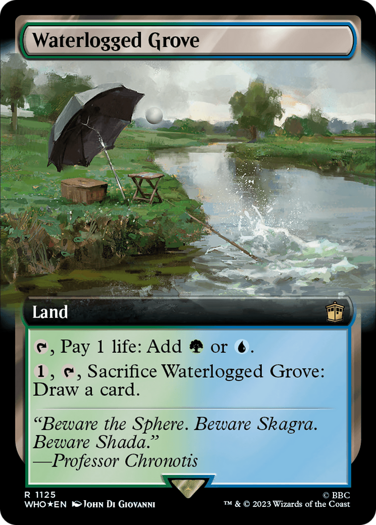 Waterlogged Grove (Extended Art) (Surge Foil) [Doctor Who] | Tables and Towers