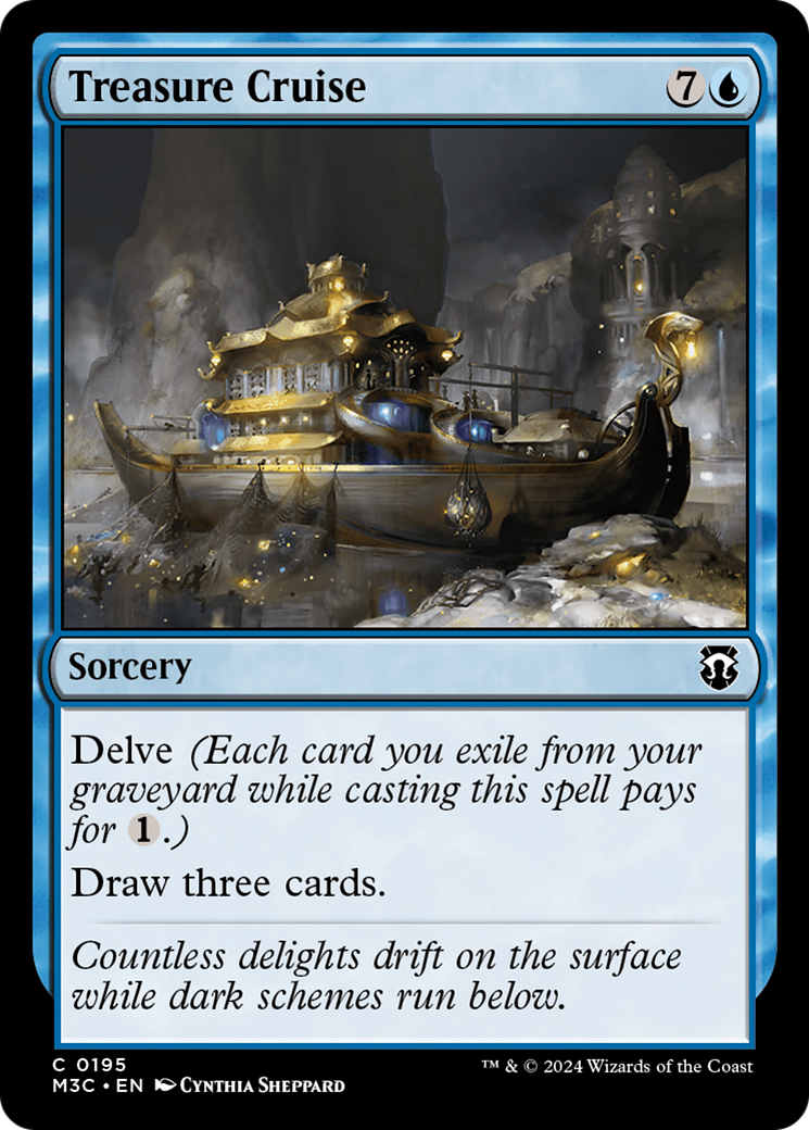 Treasure Cruise (Ripple Foil) [Modern Horizons 3 Commander] | Tables and Towers