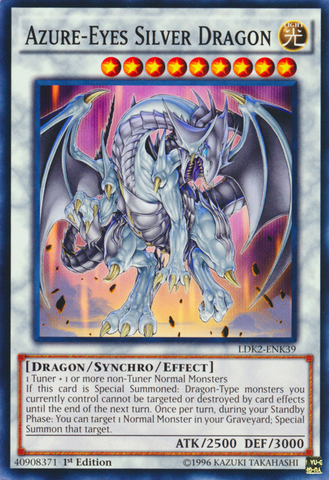 Azure-Eyes Silver Dragon [LDK2-ENK39] Common | Tables and Towers