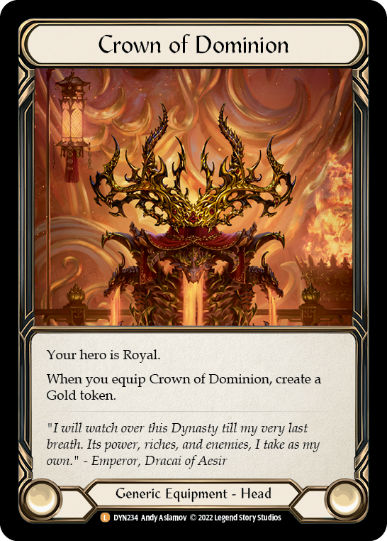 Crown of Dominion [DYN234] (Dynasty)  Rainbow Foil | Tables and Towers