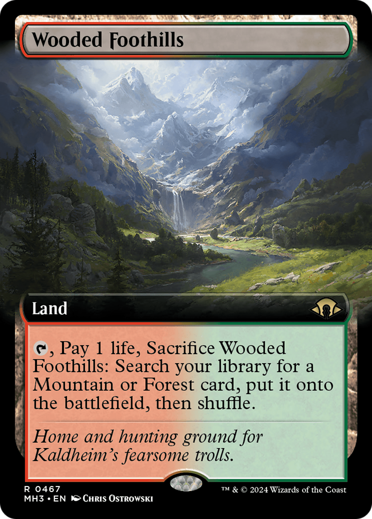 Wooded Foothills (Extended Art) [Modern Horizons 3] | Tables and Towers