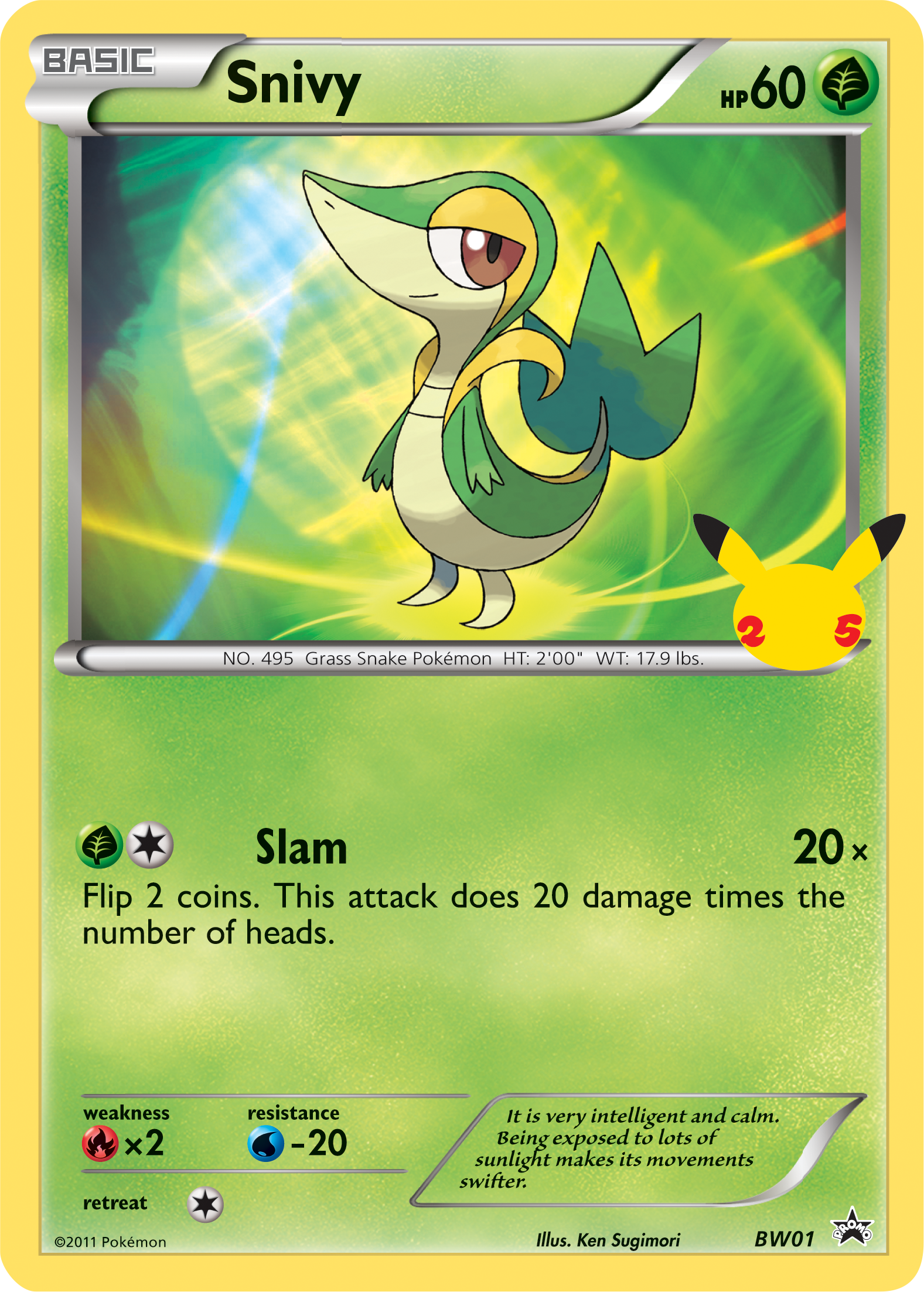 Snivy (BW01) (Jumbo Card) [First Partner Pack] | Tables and Towers