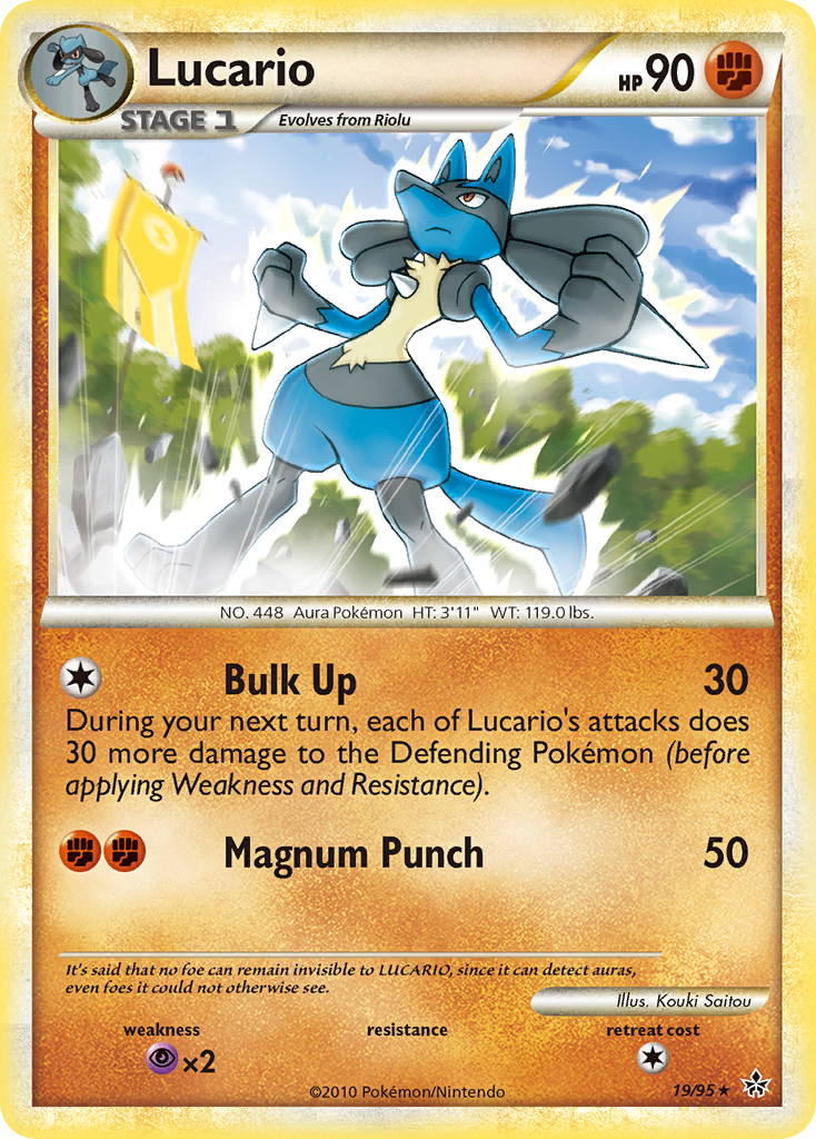 Lucario (19/95) [HeartGold & SoulSilver: Unleashed] | Tables and Towers