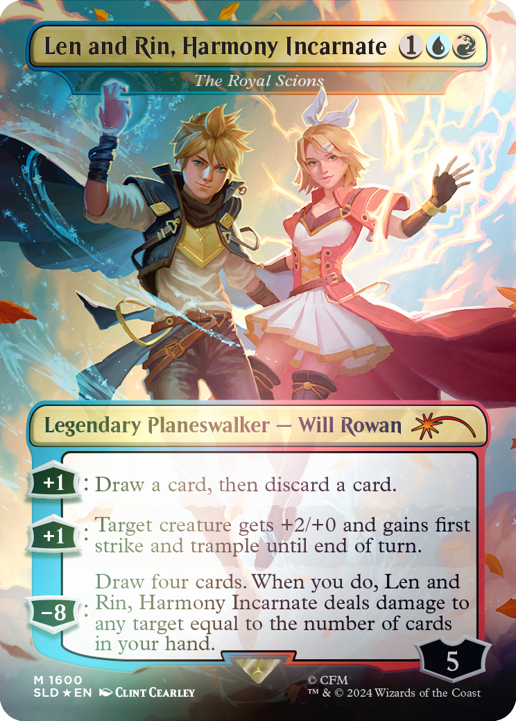 Len and Rin, Harmony Incarnate - The Royal Scions (Rainbow Foil) [Secret Lair Drop Series] | Tables and Towers