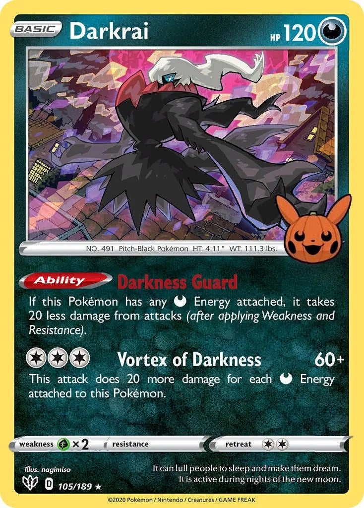 Darkrai (105/189) [Trick or Trade] | Tables and Towers