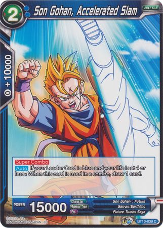 Son Gohan, Accelerated Slam (BT10-039) [Rise of the Unison Warrior 2nd Edition] | Tables and Towers