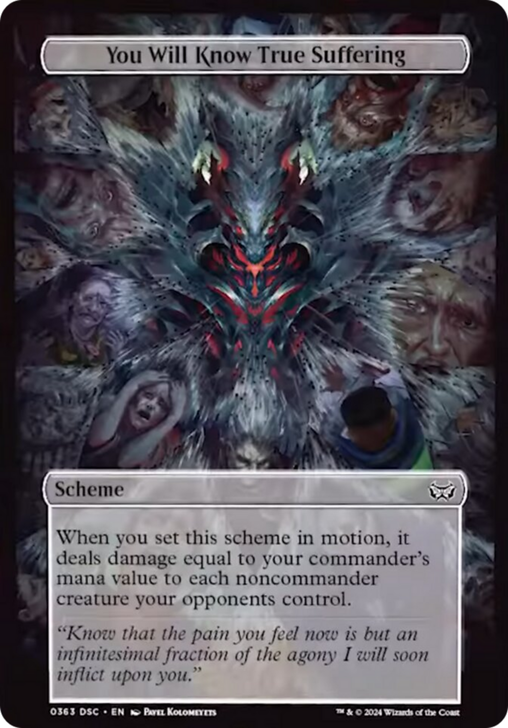 You Will Know True Suffering (Full Art) [Duskmourn: Archenemy] | Tables and Towers