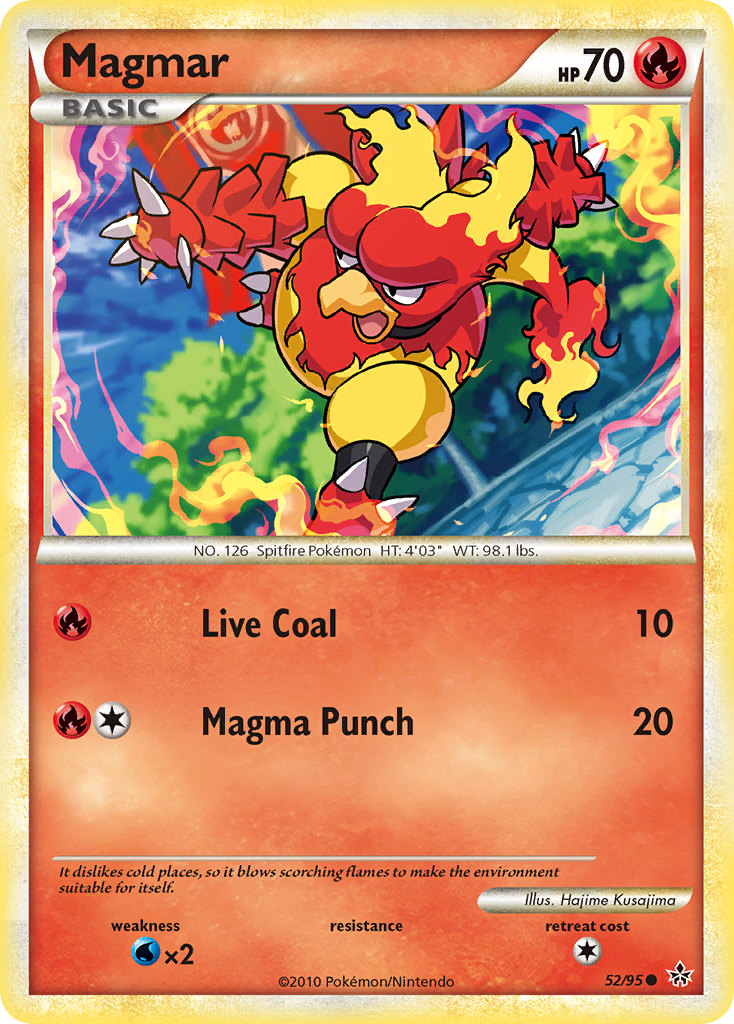 Magmar (52/95) [HeartGold & SoulSilver: Unleashed] | Tables and Towers