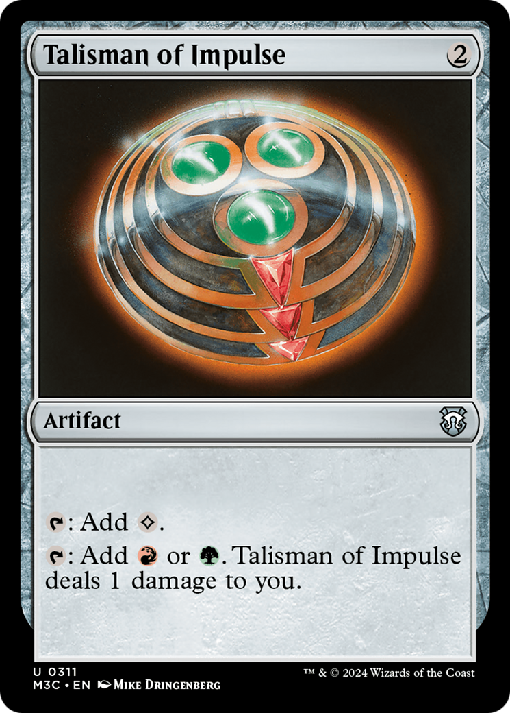 Talisman of Impulse (Ripple Foil) [Modern Horizons 3 Commander] | Tables and Towers