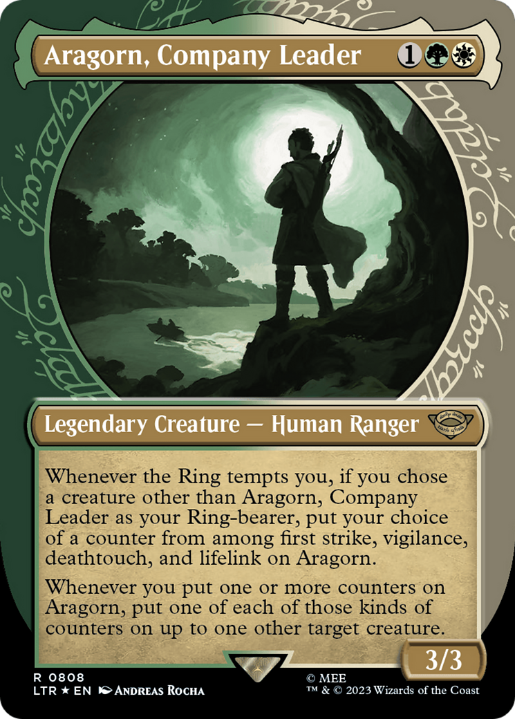 Aragorn, Company Leader (Showcase) (Surge Foil) [The Lord of the Rings: Tales of Middle-Earth] | Tables and Towers