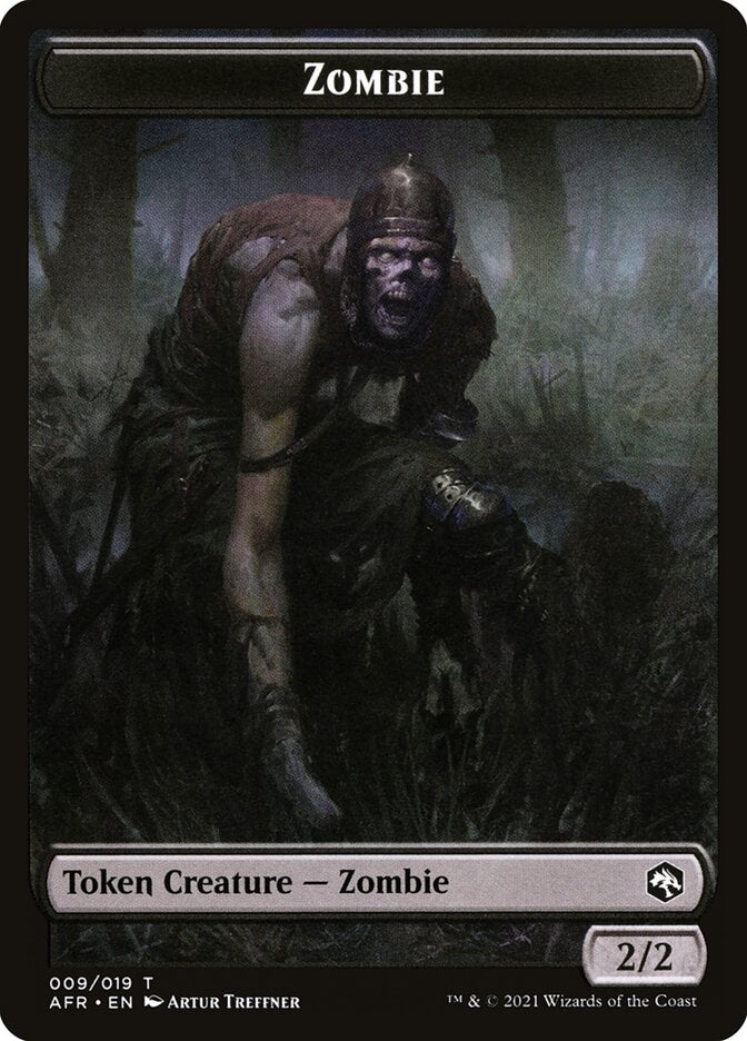 Zombie // Dog Illusion Double-Sided Token [Dungeons & Dragons: Adventures in the Forgotten Realms Tokens] | Tables and Towers