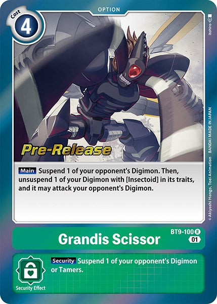 Grandis Scissor [BT9-100] [X Record Pre-Release Promos] | Tables and Towers