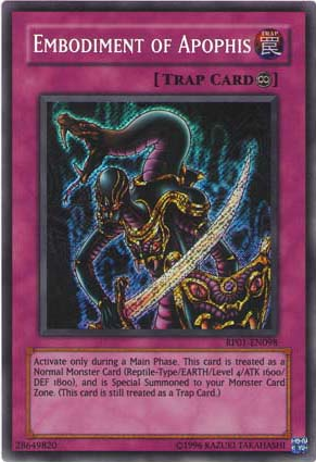 Embodiment of Apophis [RP01-EN098] Secret Rare | Tables and Towers