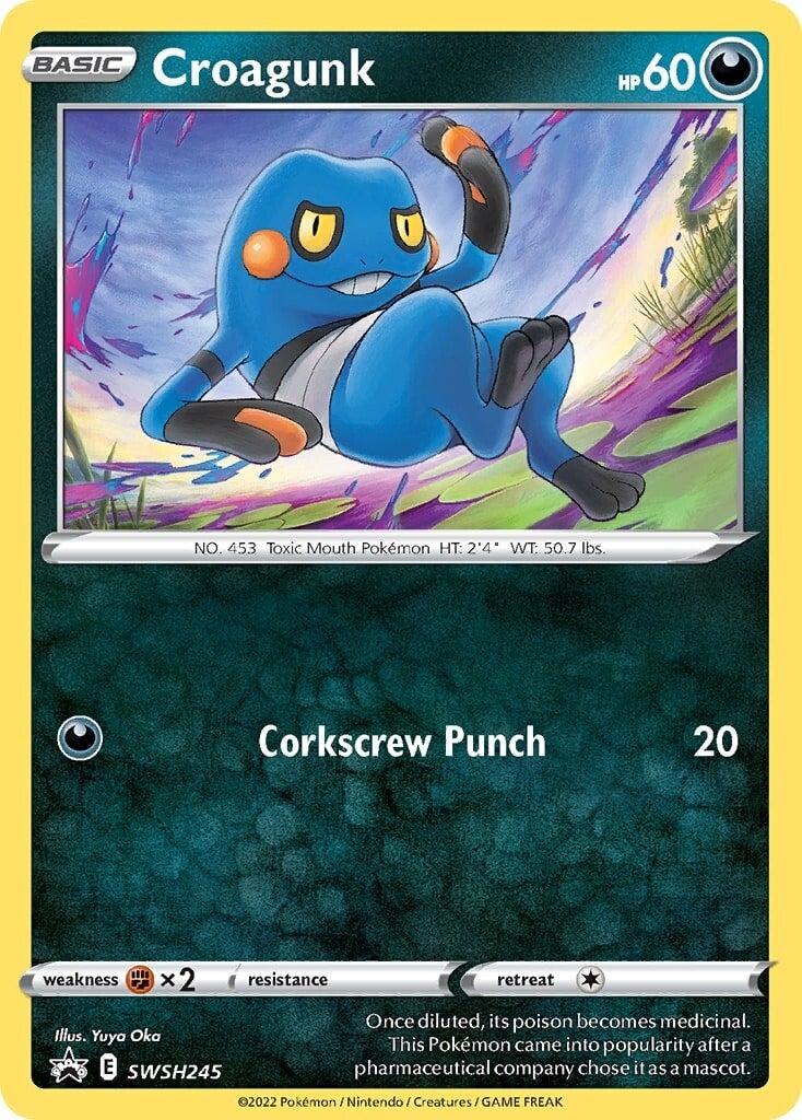 Croagunk (SWSH245) [Sword & Shield: Black Star Promos] | Tables and Towers