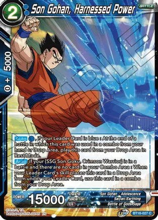 Son Gohan, Harnessed Power (BT16-027) [Realm of the Gods] | Tables and Towers