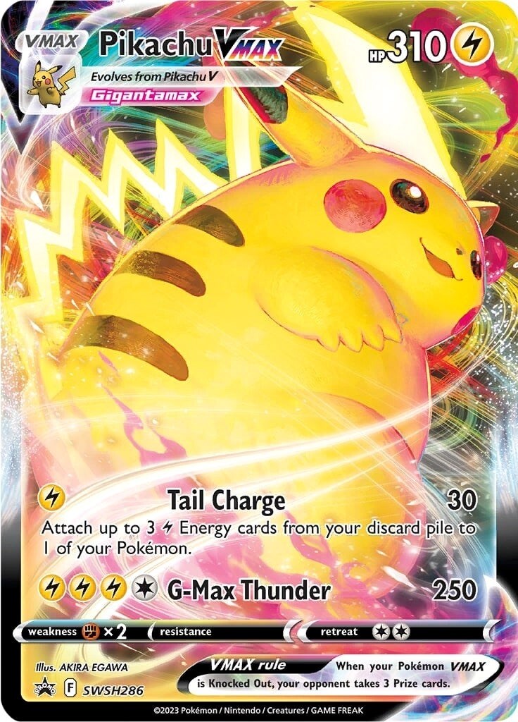 Pikachu VMAX (SWSH286) (Jumbo Card) [Sword & Shield: Black Star Promos] | Tables and Towers