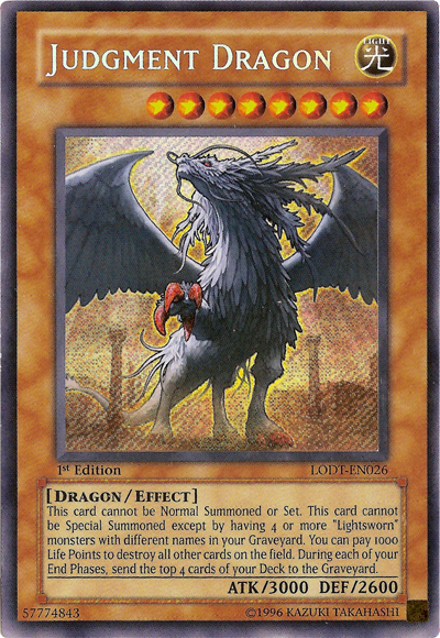 Judgment Dragon [LODT-EN026] Secret Rare | Tables and Towers