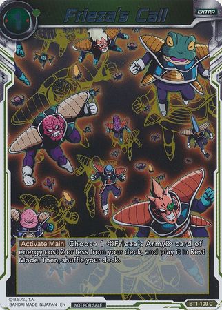 Frieza's Call (Event Pack 3 - 2019) (BT1-109_PR) [Promotion Cards] | Tables and Towers