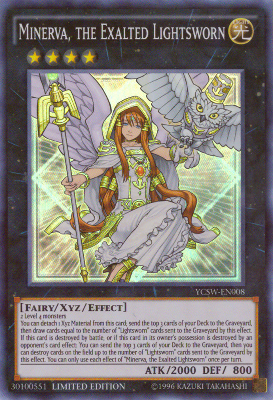 Minerva, the Exalted Lightsworn [YCSW-EN008] Super Rare | Tables and Towers