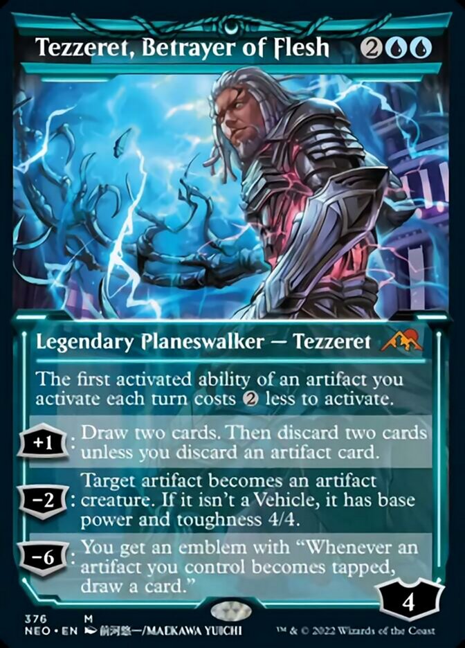 Tezzeret, Betrayer of Flesh (Showcase Soft Glow) [Kamigawa: Neon Dynasty] | Tables and Towers